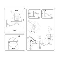 Бра Ambrella Light High Light Modern LH57085