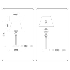 Настольная лампа Ambrella Light High Light Heigh Light LH71007