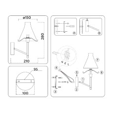 Бра Ambrella Light High Light Modern LH57137