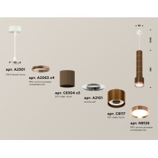 Подвесной светильник Ambrella Light Techno Spot XP8117001 (A2301, A2063x4, C6304x5, A2101, C8117, N8126)