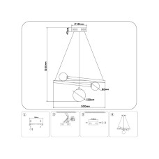 Подвесной светильник Ambrella Light Comfort LineTech FL66303