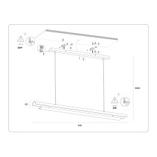 Подвесной светильник Ambrella Light Techno family TN71336