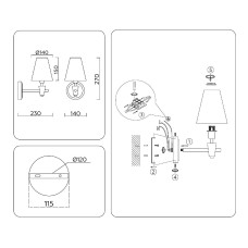 Бра Ambrella Light High Light Heigh Light LH75055