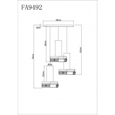 Подвесной светильник Ambrella Light Acrylica FA9492