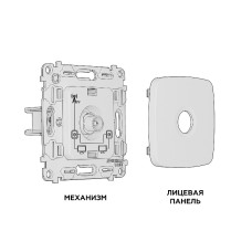 Комплект механизма TV розетки проходной 5-1000 MHz 4dB Ambrella Volt Omega MO643030