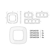 Рамка двухместная Ambrella Volt Coint OF640132