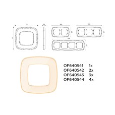 Рамка двухместная Ambrella Volt Coint OF640342