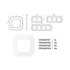 Рамка двухместная Ambrella Volt Coint OF640102