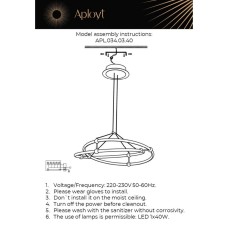 Подвесной светодиодный светильник Aployt Diana APL.034.03.40