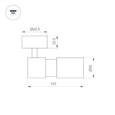 Спот Arlight SP-ARTEMIS-SURFACE-FLAP-R55-12W Day4000 051794