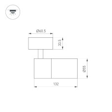 Спот Arlight SP-ARTEMIS-SURFACE-FLAP-R55-12W Day4000 051794