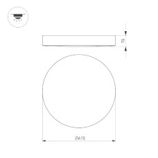 Потолочный светильник Arlight SP-FLOWER-R410-32W Warm3000 049798