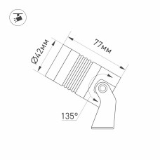 Прожектор Arlight ALT-RAY-R42-5W Day4000 (RAL 6010, 25 deg, 230V) 042660