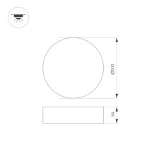 Потолочный светильник Arlight SP-RONDO-R500-50W 034819