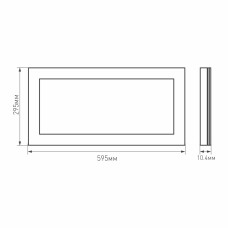 Светодиодная панель Arlight IM-300x600A-18W White 023150(1)