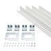 Рамка для встраиваемой установки панелей Arlight BX6012 White 023533