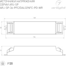 Блок питания Arlight ARJ-SP-36-PFC-WR (36W, 3-50V, 0.15-0.9A) 048714