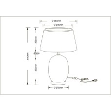 Настольная лампа Arte Lamp Sarin A4061LT-1PB