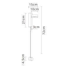 Настенный светильник Arte Lamp Mirach A2142AP-10BK