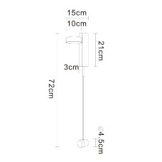 Настенный светильник Arte Lamp Mirach A2142AP-10PB