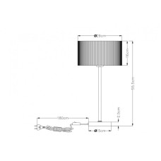 Настольная лампа ARTE Lamp A1021LT-1SS