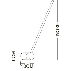 Настенный светильник Arte Lamp Polis A2027AP-1CC