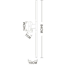 Настенный светильник Arte Lamp Lines A2029AP-1BK