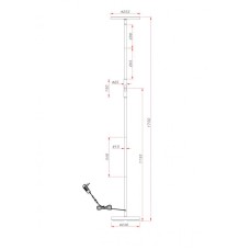 Торшер ARTE Lamp A1822PN-1BK