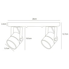 Спот Arte Lamp Mizar A1311PL-2BK