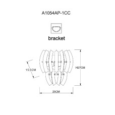 Настенный светильник Arte Lamp Ella A1054AP-1CC