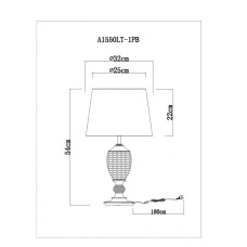 Настольная лампа ARTE Lamp A1550LT-1PB