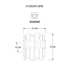 Настенный светильник Arte Lamp Alya A1053AP-2PB