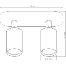 Спот Arte Lamp Aquarius A3226PL-2WH