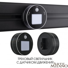 Трековая подсветка Arte Milano Am-track-sockets 380011TLS/LWS Black