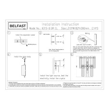 Настенный светильник Belfast Harland 6315-B BR CL