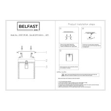 Потолочный светильник Belfast Ravenhill 3333F BR MB