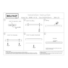 Потолочный светильник Belfast Glenmore 8088-4H BL