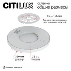 Потолочный светильник Citilux Norma CL749K401