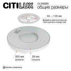 Потолочный светильник Citilux Norma CL749320