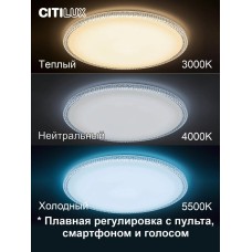 Потолочный светодиодный светильник Citilux Альпина Смарт CL718A100G