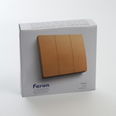 Выключатель беспроводной трехклавишный Feron TM83 41727