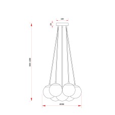 Подвесной светильник Freya Fiesta FR5231PL-07CH