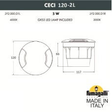 Тротуарный светильник Fumagalli 2F2.000.000.AXG1L