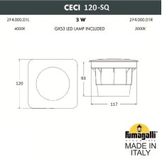 Тротуарный светильник Fumagalli 2F4.000.000.AXG1L