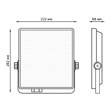 Прожектор светодиодный Gauss Evo 100W 6500К 687511100