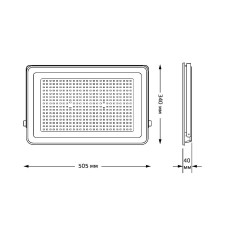 Прожектор светодиодный Gauss Qplus 300W 6500К 690511300