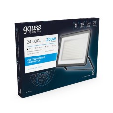 Прожектор светодиодный Gauss Qplus 200W 6500К 613100200