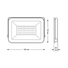 Прожектор светодиодный Gauss Qplus 50W 6500К 690511350