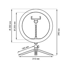 Настольная лампа Gauss Ring Light RL002