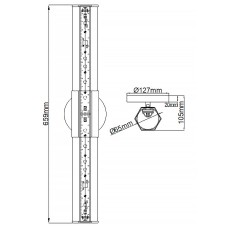 Бра Hinkley Facet QN-FACET-LED2-BK-BATH